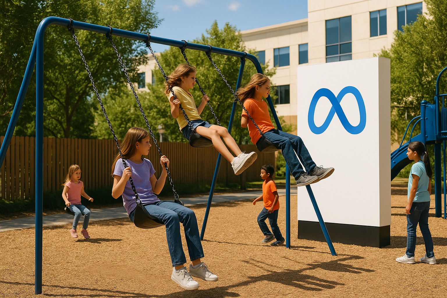 Foto till artikeln: Meta-grundaren stäms för att ha riggart appar för att skapa barnberoende