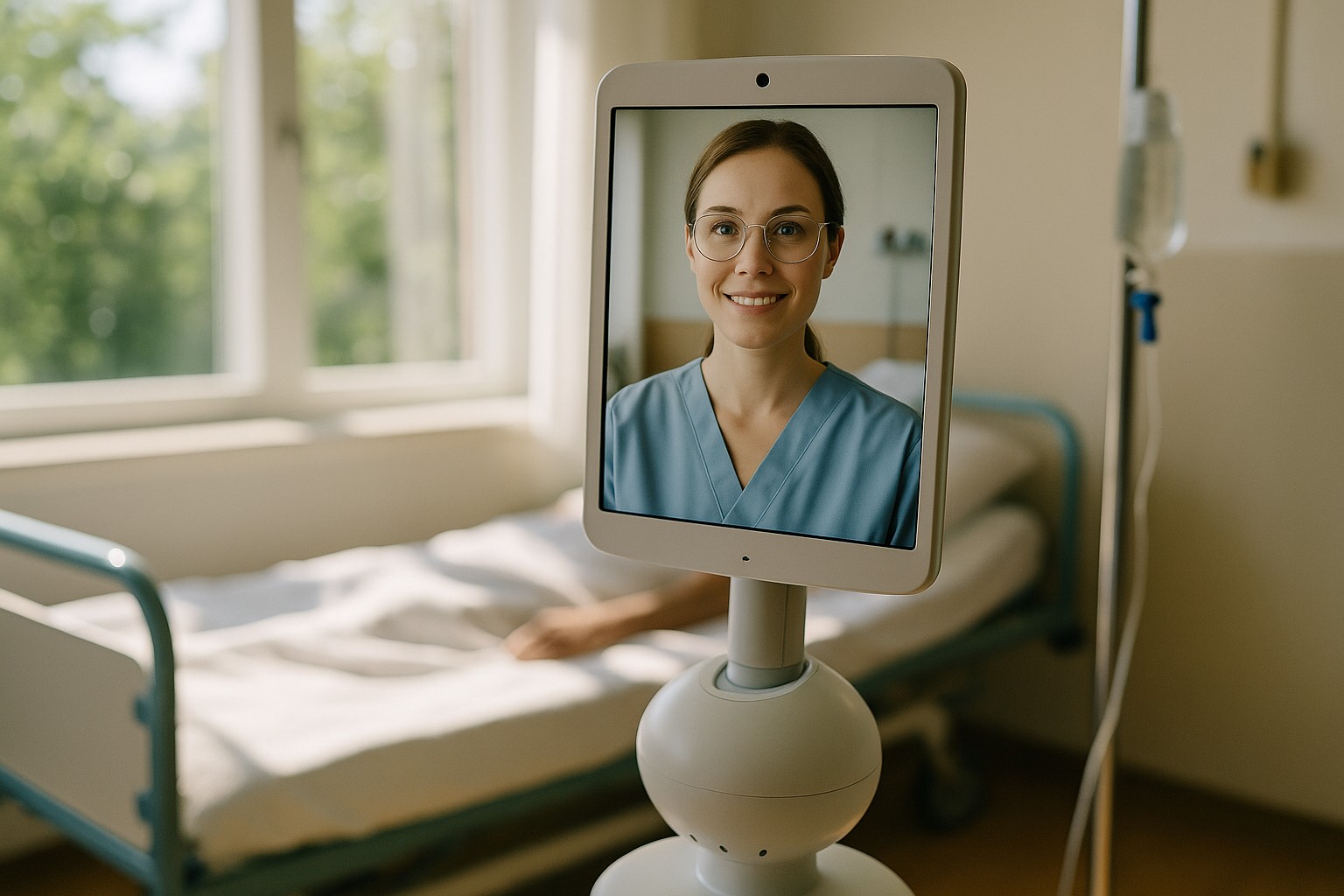 Foto till artikeln: Virtuella sjuksköterskor minskar personalomsättningen med 43 procent – men vart tar sjukvården vägen?