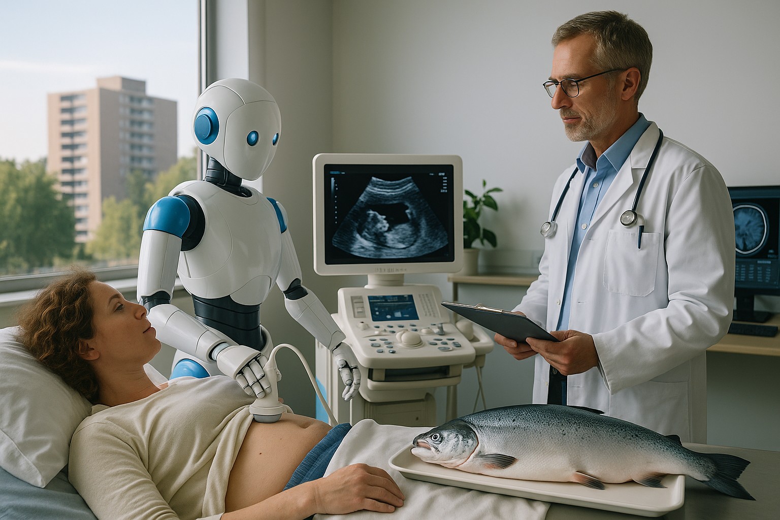 Foto till artikeln: Så förvandlar AI vården – robotar förlänger fiskens hållbarhet och förutsäger cancerframgång