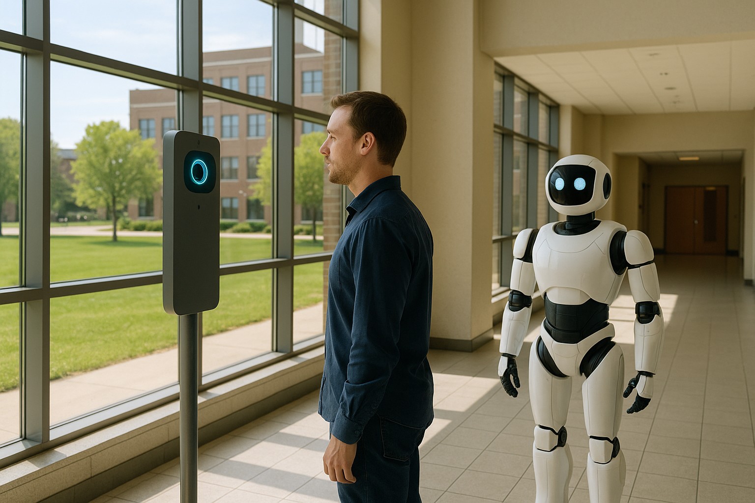 Foto till artikeln: Irisskannade människor ska kontrollera AI-robotar – men vem kontrollerar dem?