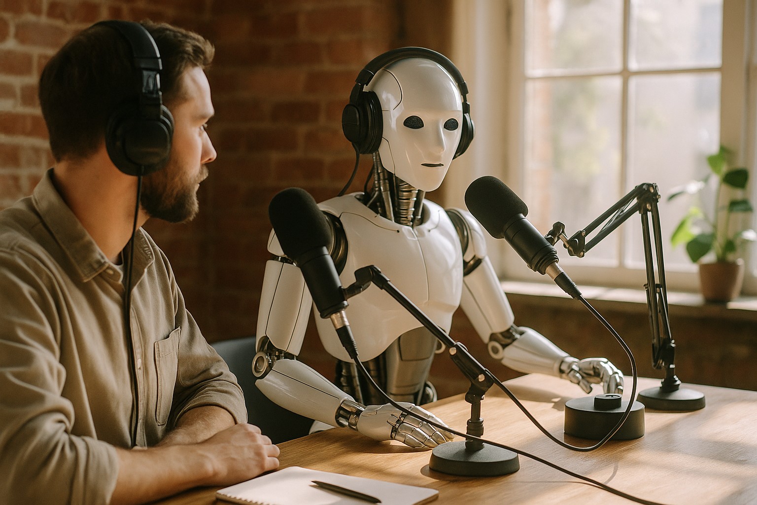 Foto till artikeln: AI tar över podcaststudion – hela produktionskedjan automatiseras med 33 miljoner