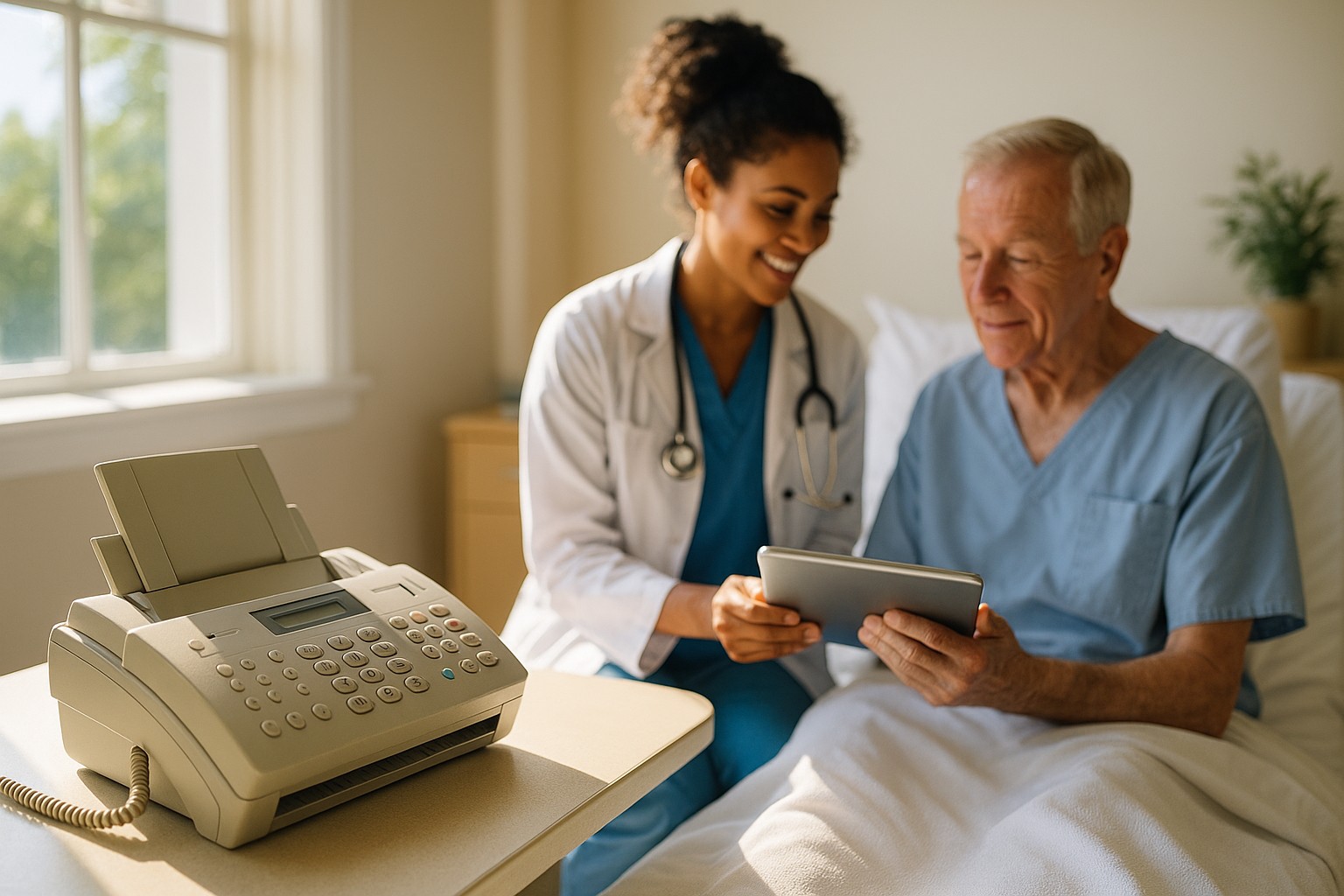 Foto till artikeln: Amerikanska myndigheter fasar ut faxmaskiner – här är sjukvårdens digitala framtid