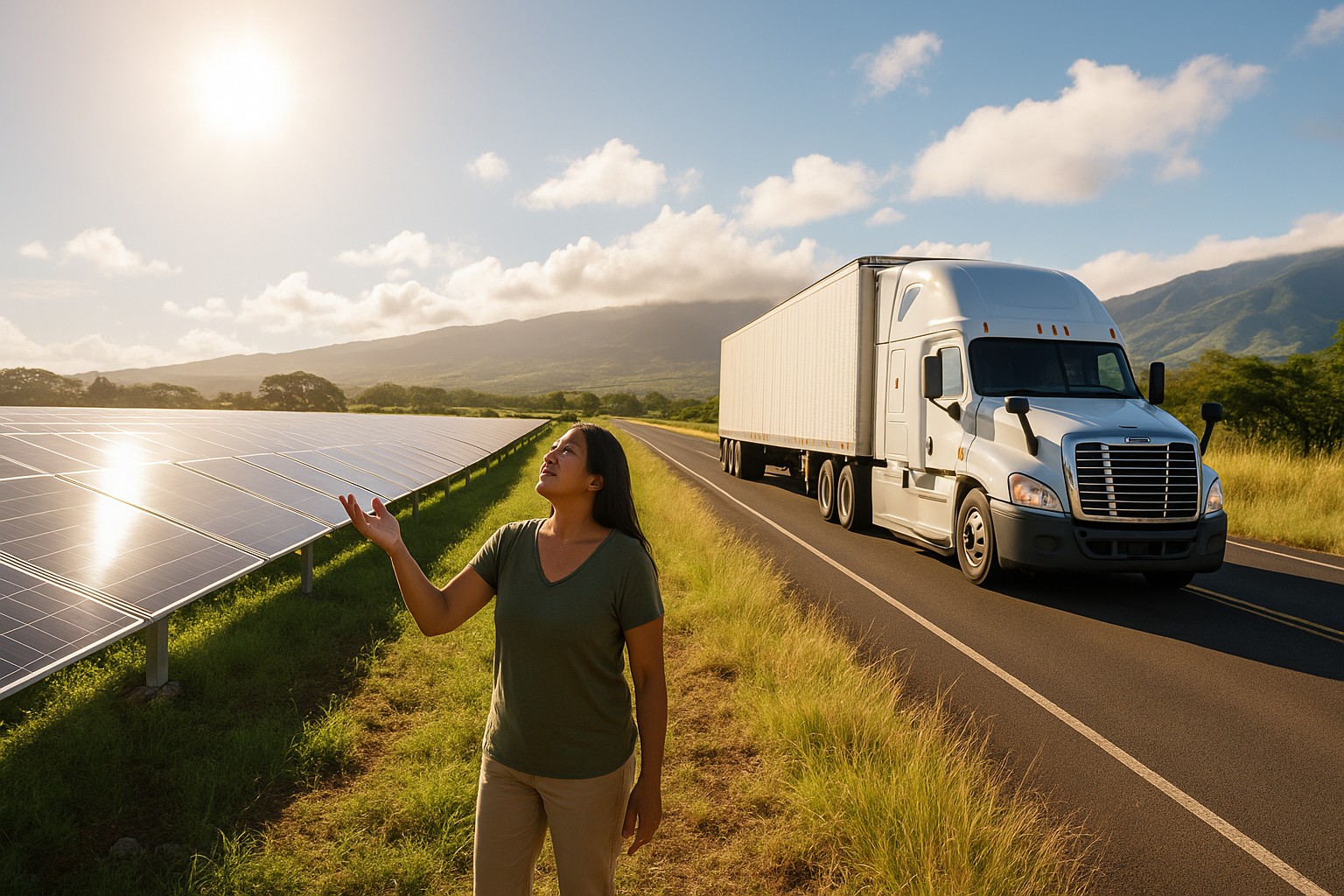 Foto till artikeln: Två världar i klimatomställningen: Hawaii rusar framåt medan lastbilsjättar bromsar