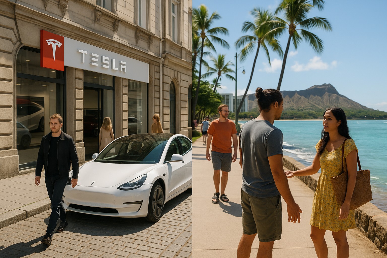 Foto till artikeln: Europa kan hämta ikapp Kina inom elbilar – medan Hawaii kämpar med energiomställningen