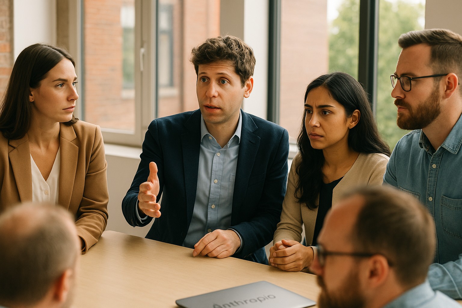 Foto till artikeln: Läckta samtal avslöjar: Sam Altman försökte 'rädda' konkurrenten Anthropic