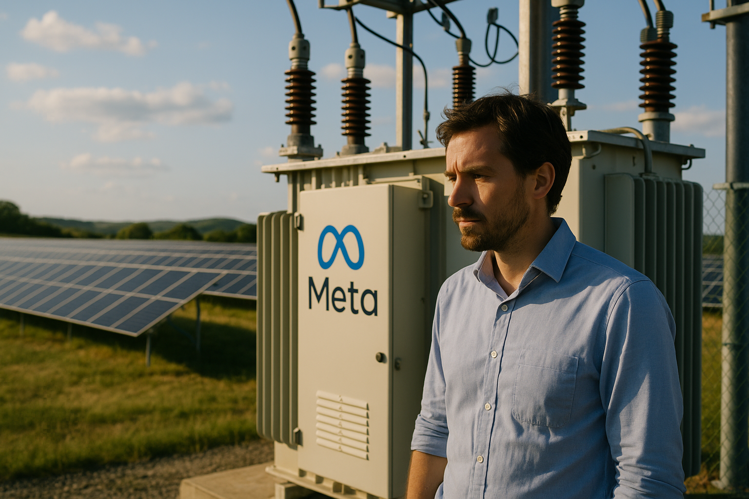 Foto till artikeln: Metas klimatlöften utmanas av AI:s enorma energibehov