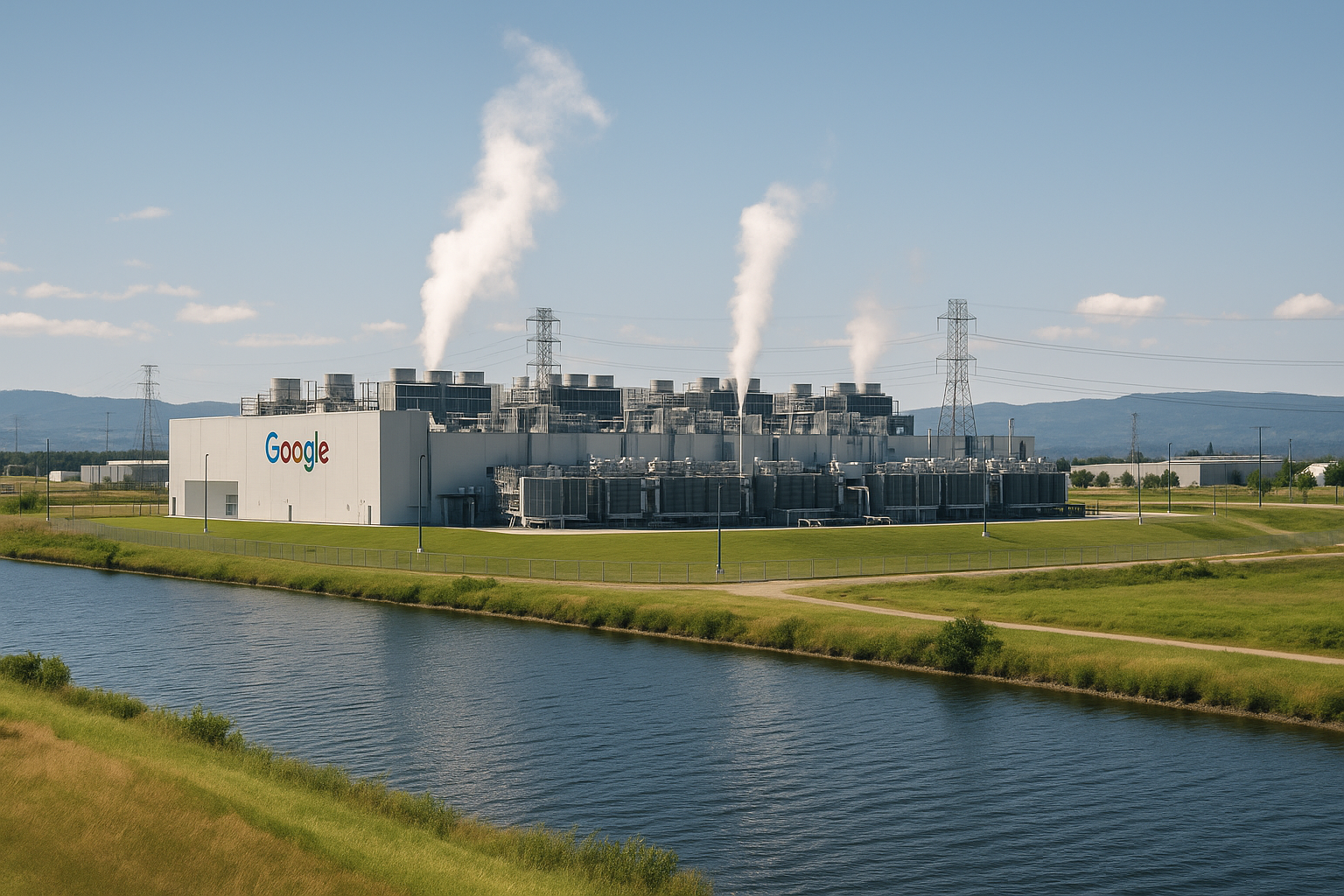 Foto till artikeln: Google investerar i gasdrivet jättedatacenter för AI – utsläpp som en miljon bilars