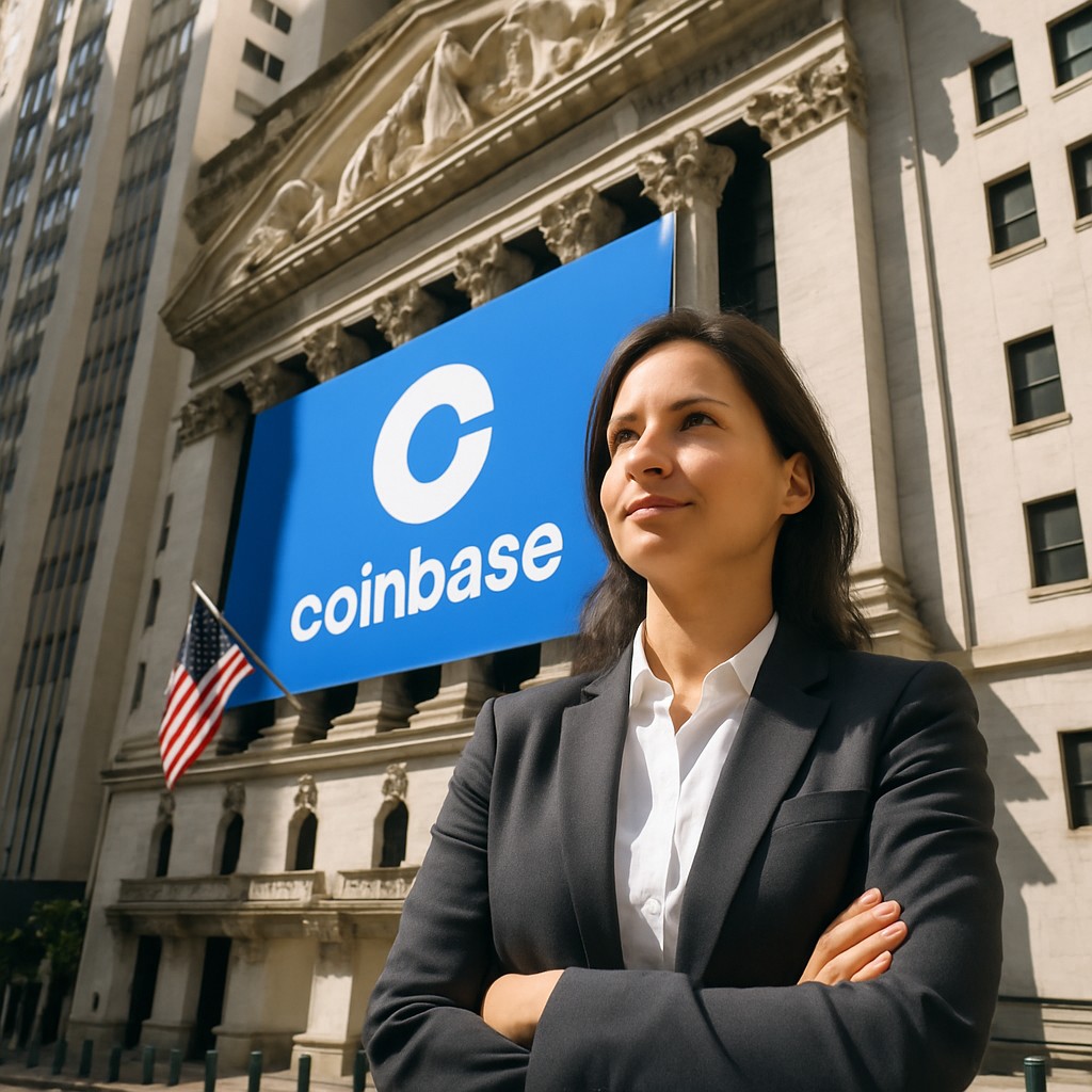 Foto till artikeln: Coinbase får villkorligt godkännande för banklicens – krypto tar första steget mot Wall Street