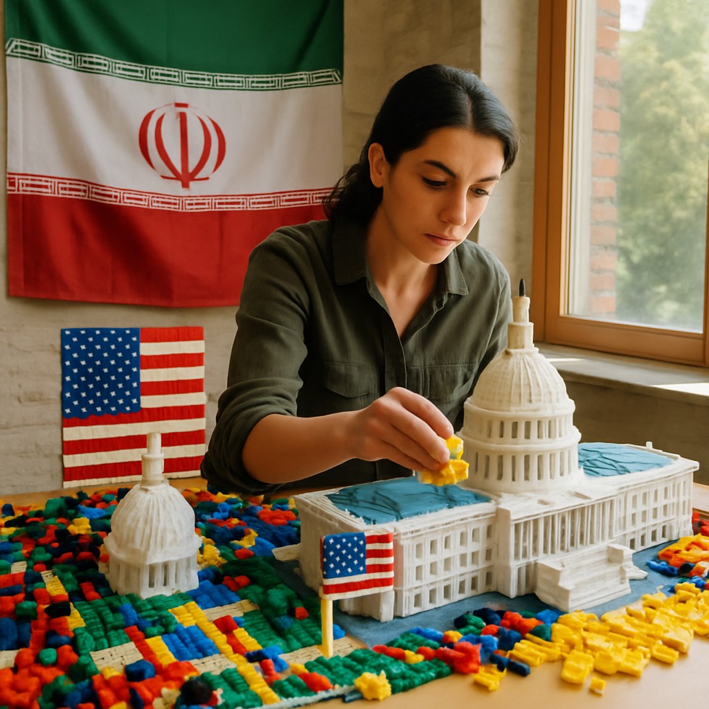 Foto till artikeln: Så använder iransk aktivistgrupp AI och Lego för att påverka amerikanska väljare