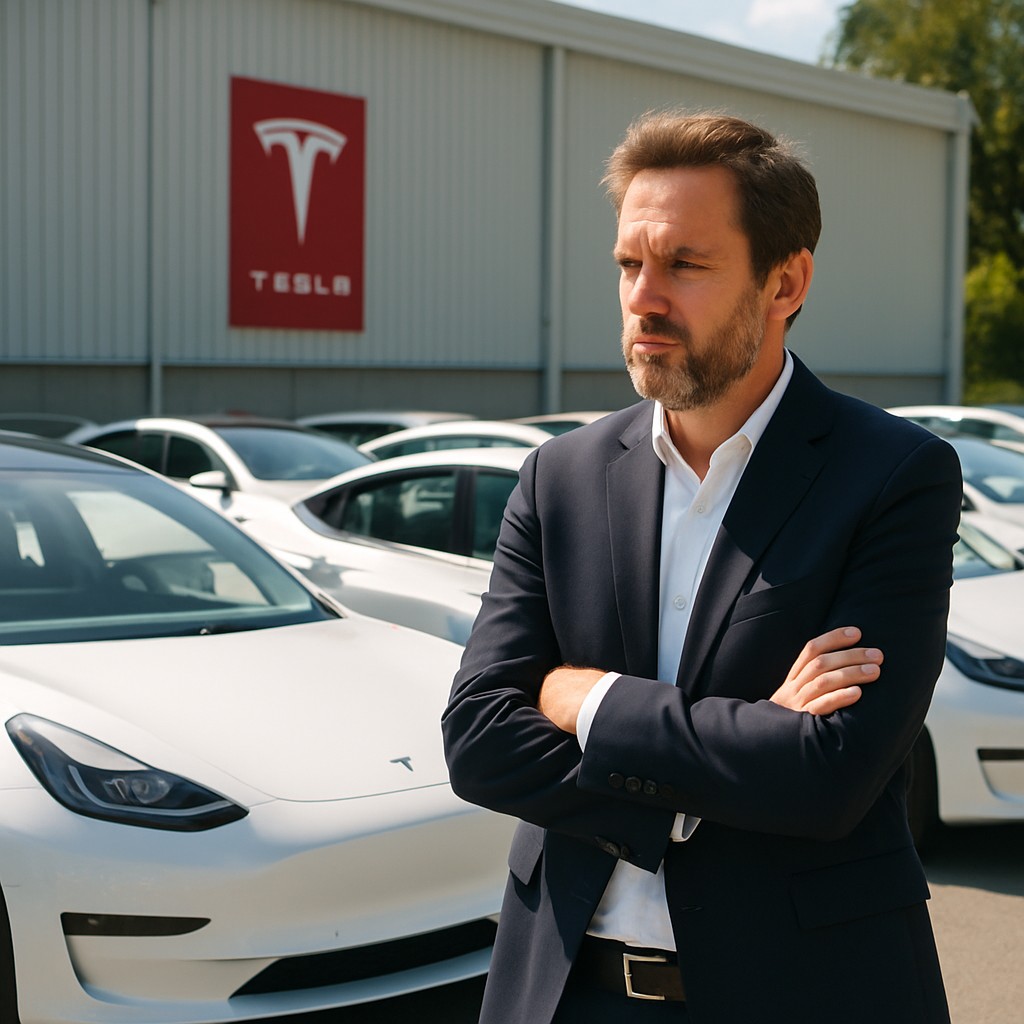 Foto till artikeln: Tesla producerade 50 000 fler bilar än de sålde under första kvartalet