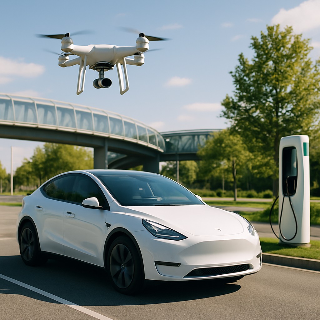 Foto till artikeln: Transportrevolutionen rullar fram – AI styr både elbilar och drönare