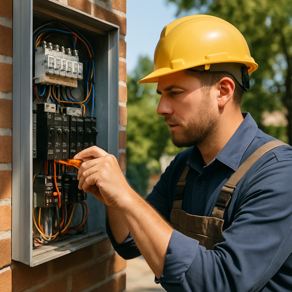 Foto till artikeln: Elektriker blir AI-revolutionens nya flaskhals