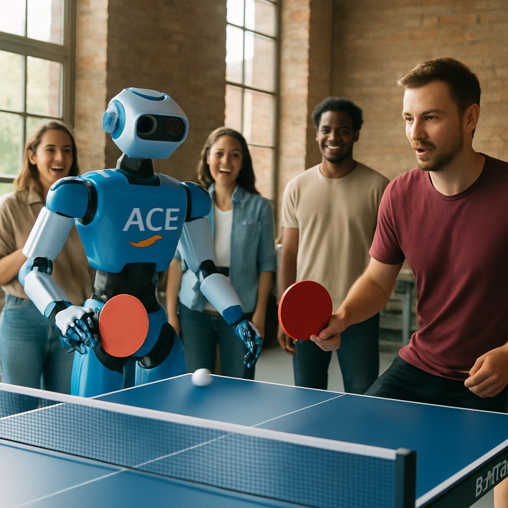 Foto till artikeln: Ace slår proffsen i 3 av 5 matcher – första roboten att nå expertnivå i bordtennis