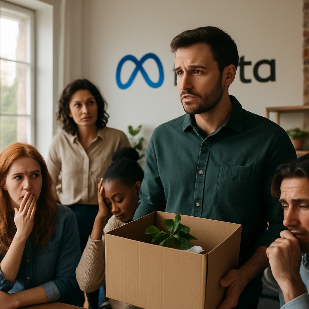 Foto till artikeln: Teknikjättar genomför massuppsägningar i AI-omställning – Meta sparkar 8000