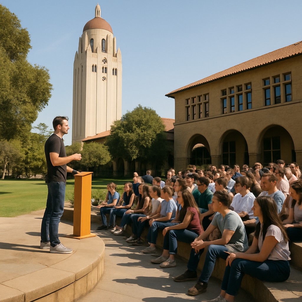 Foto till artikeln: Teknikstjärnor föreläser på Stanford – men vad är egentligen utbildning värt?
