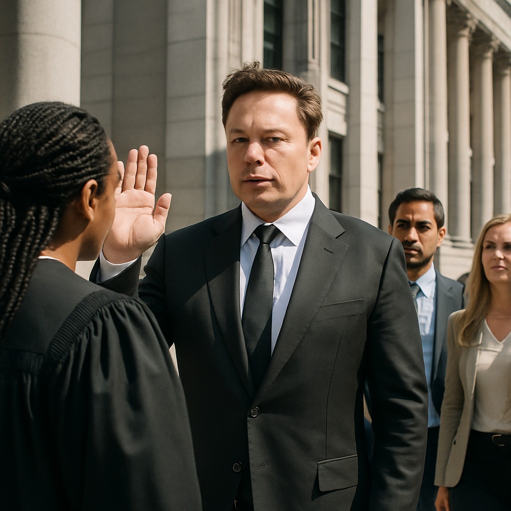 Foto till artikeln: Elon Musk motbevisar sig själv under ed – AI-stämningen i fara