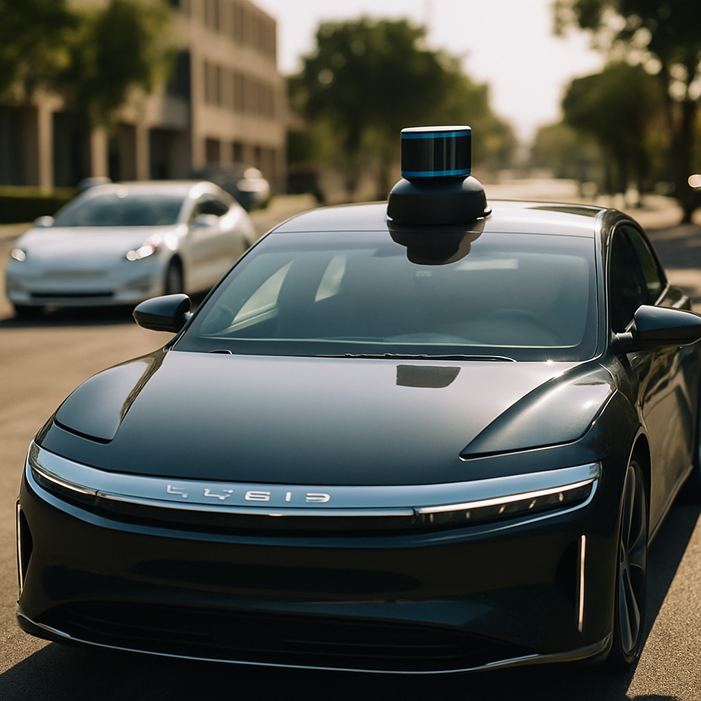Foto till artikeln: Lucid Motors utmanar Tesla med robotbilar – trots politiska hinder för elbilsbranschen