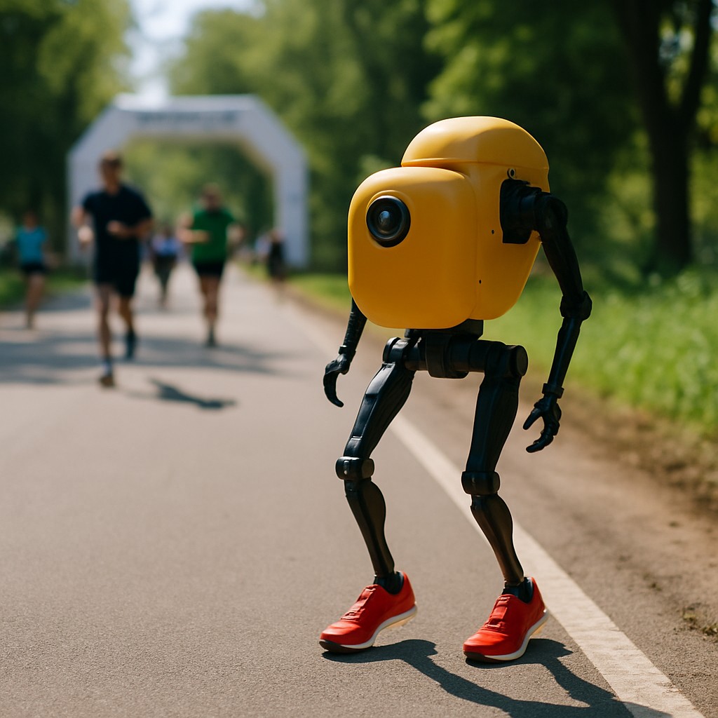 Foto till artikeln: Autonom robot genomför halvmaraton på 50 minuter och 26 sekunder