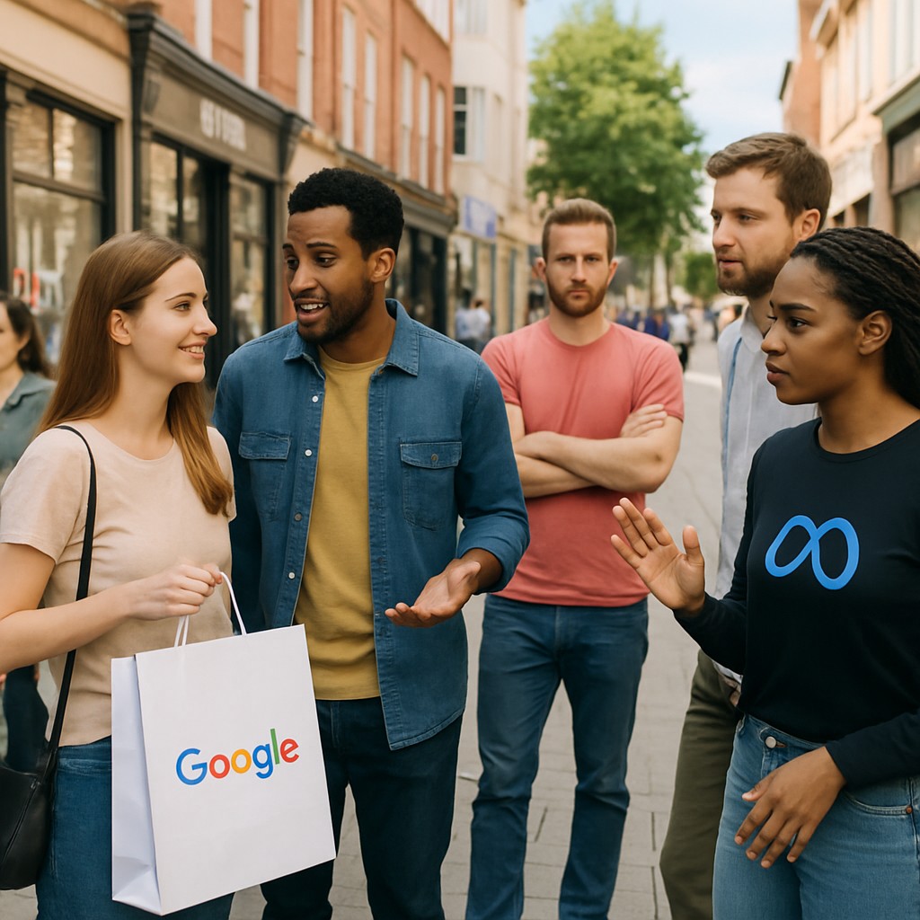Foto till artikeln: Googles AI-shopping möter Metas omöjliga blockering – så olika satsar teknikjättarna på konstgjord intelligens