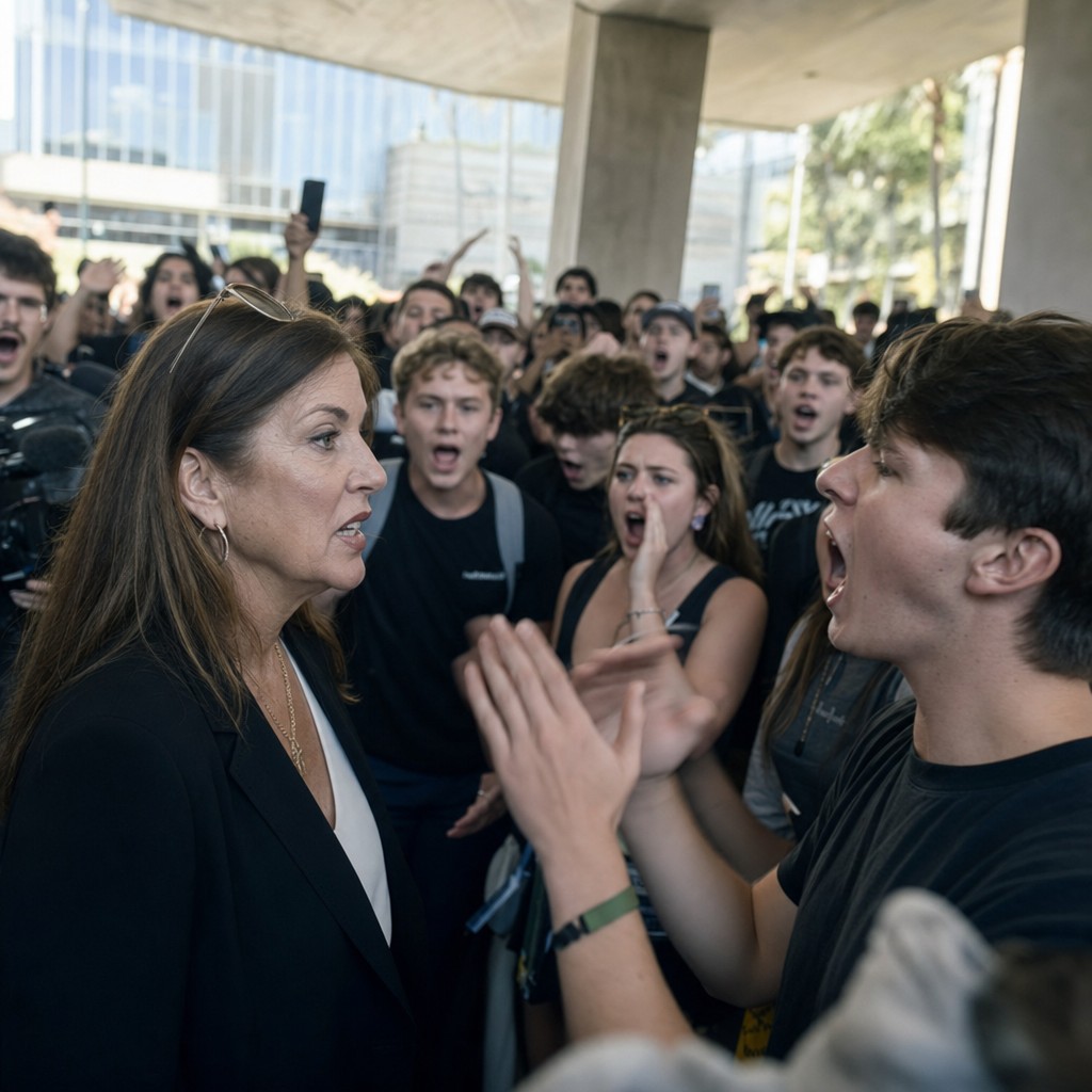 Foto till artikeln: Studenter buade ut AI-förespråkare och bilindustrin bantar kraftigt – det är inte motstånd, det är ett genombrott