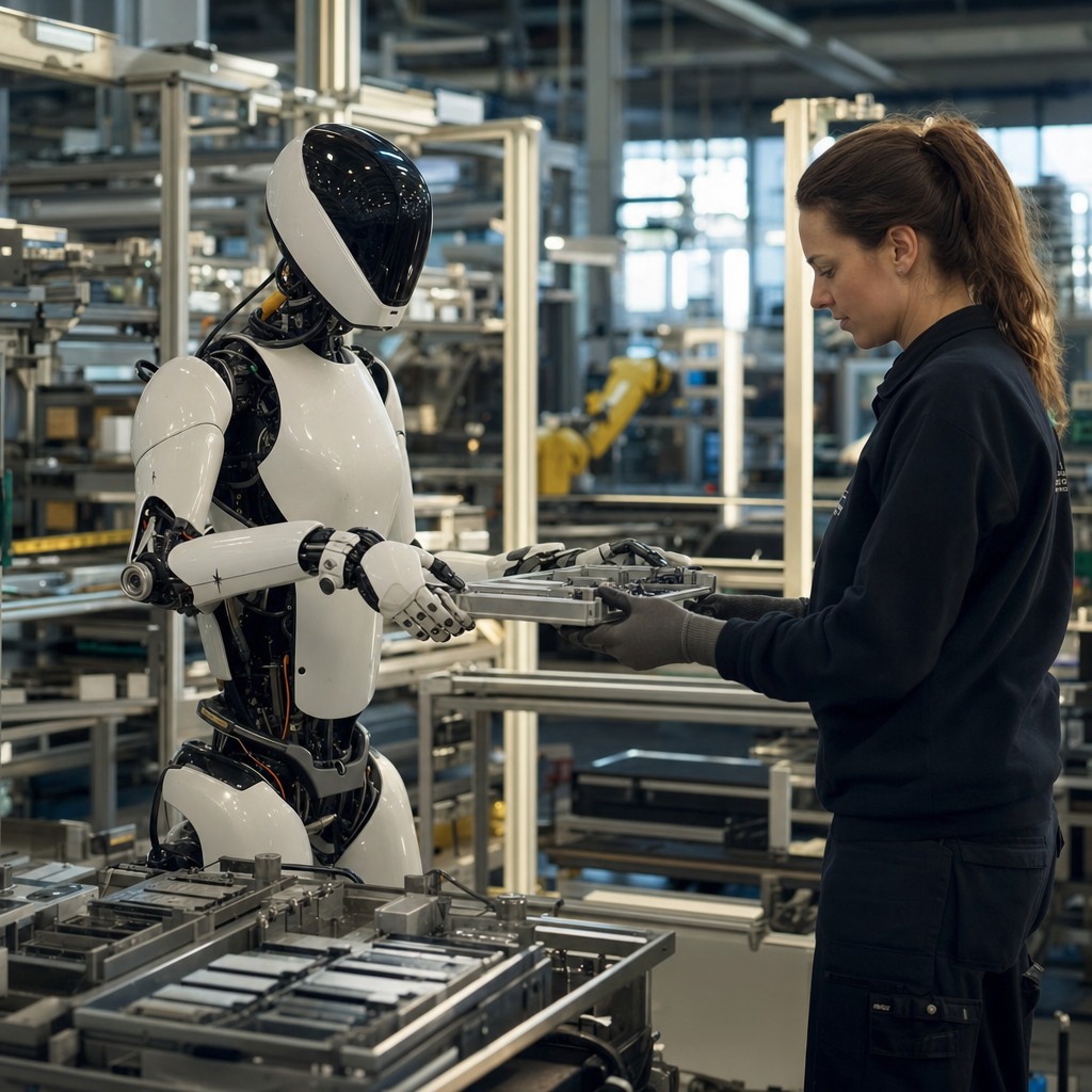Foto till artikeln: Robotarna tar plats på fabriksgolvet – Bosch och Schaeffler driftsätter humanoider före utgången av 2026