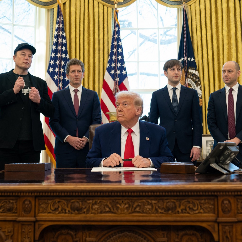 Foto till artikeln: Vem styr egentligen USA:s AI-politik — Trump eller techgiganterna?