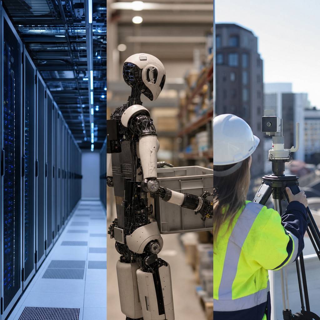 Foto till artikeln: AI-skiftet accelererar på tre fronter samtidigt: infrastruktur, robotik och datainsamling