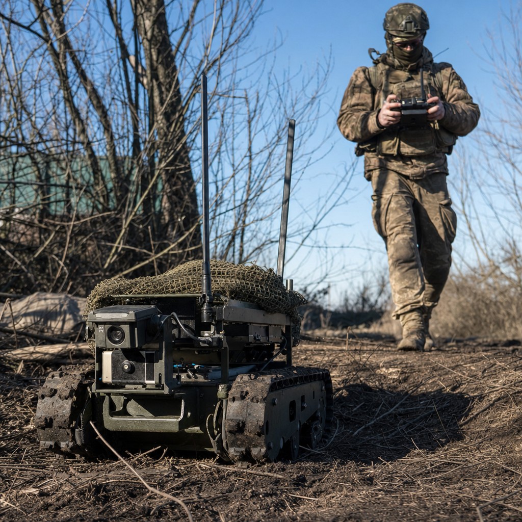 Foto till artikeln: Robotar och drönare skriver om krigets regler – och Ukraina är laboratoriet
