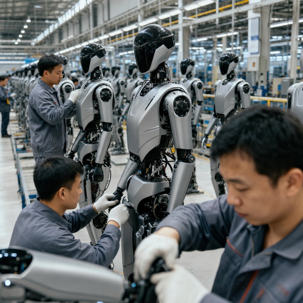 Foto till artikeln: Tio tusen robotar levererade — kinesiskt bolag utmanar västvärldens robotik med industriell massproduktion