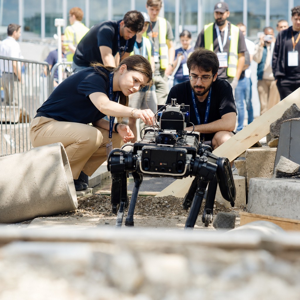 Foto till artikeln: Över 500 lag från hela världen testade sina robotar på riktigt – tävlingen i Wien visar att autonom robotik nu är en global kapplöpning
