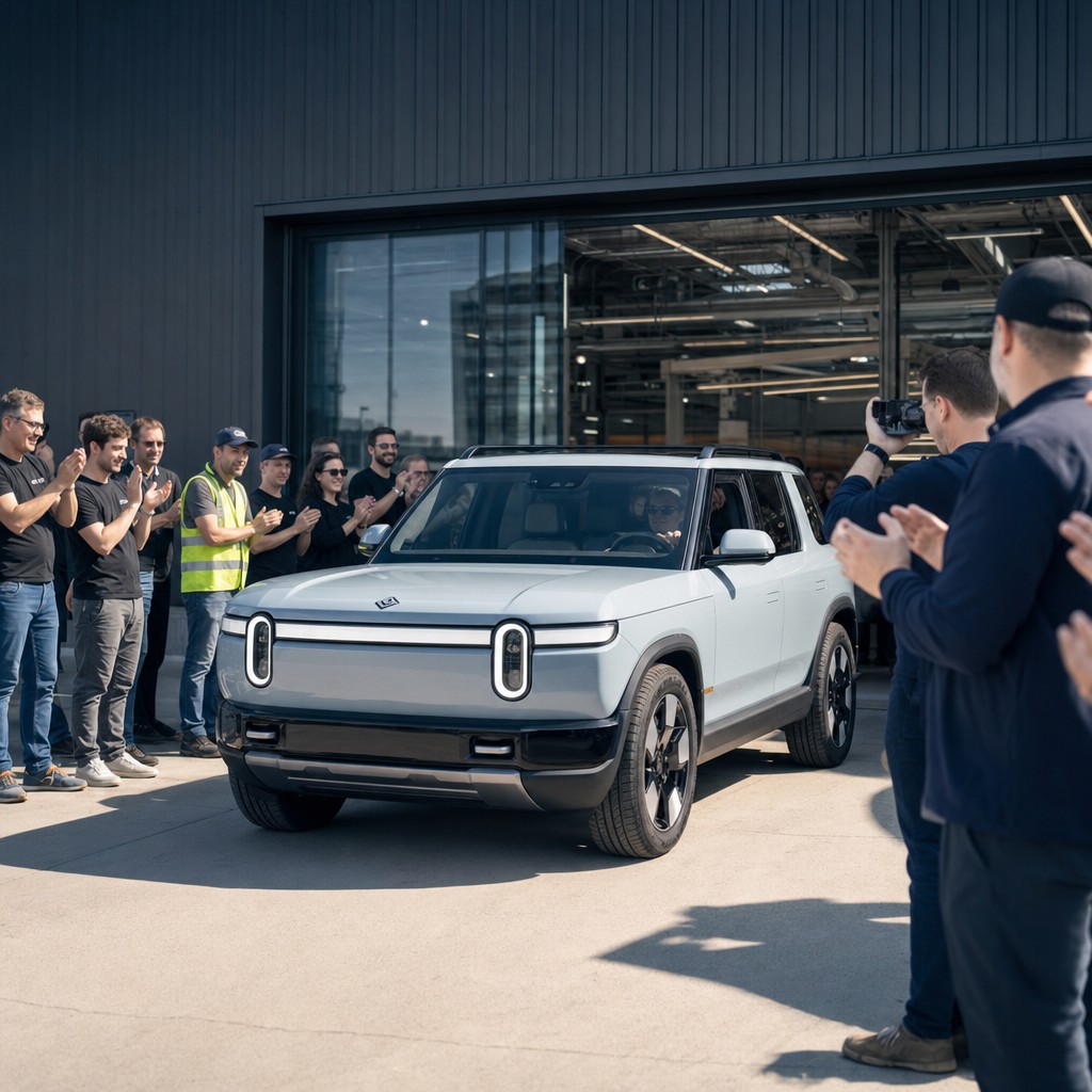 Foto till artikeln: Rivian levererar första R2-bilarna – och BYD siktar på att slå Toyota inom fem år