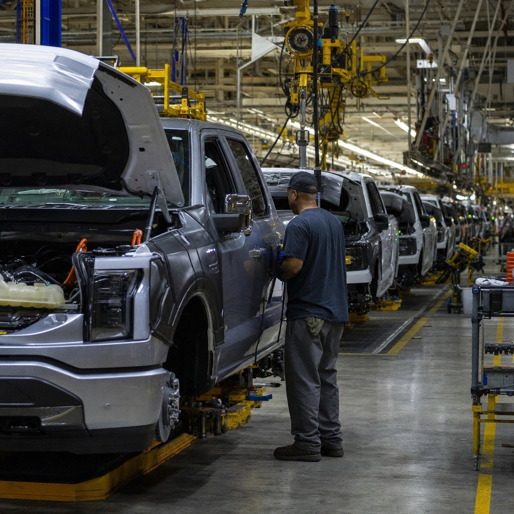 Foto till artikeln: USA klassar kinesiska tech- och bilbolag som militärkopplade — men Ford och GM har egna försvarsavtal utan samma granskning