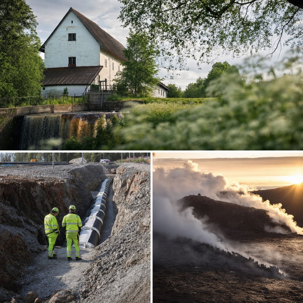 Foto till artikeln: Milcahs solkvarn, en underjordisk kraftledning och plan på att efterlikna vulkanutbrott – klimatomställningen sker överallt på en gång