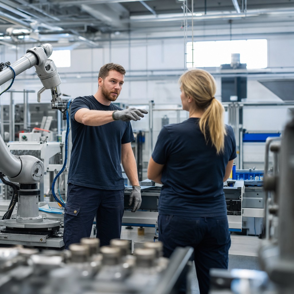 Foto till artikeln: Humanoida robotar passar inte i fabriken – så ser den industriella AI-verkligheten ut