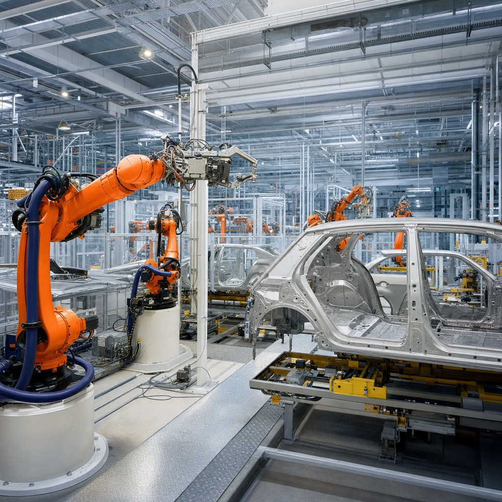 Foto till artikeln: Inte koden utan kylen bromsar AI-revolutionen – medan robotarna tar över fabriksgolven