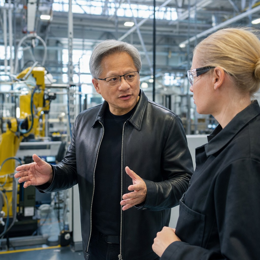 Foto till artikeln: Nvidia kliver in i mjukvarulagret för industrirobotar – följer teknikjättarnas klassiska mönster mot vertikal kontroll