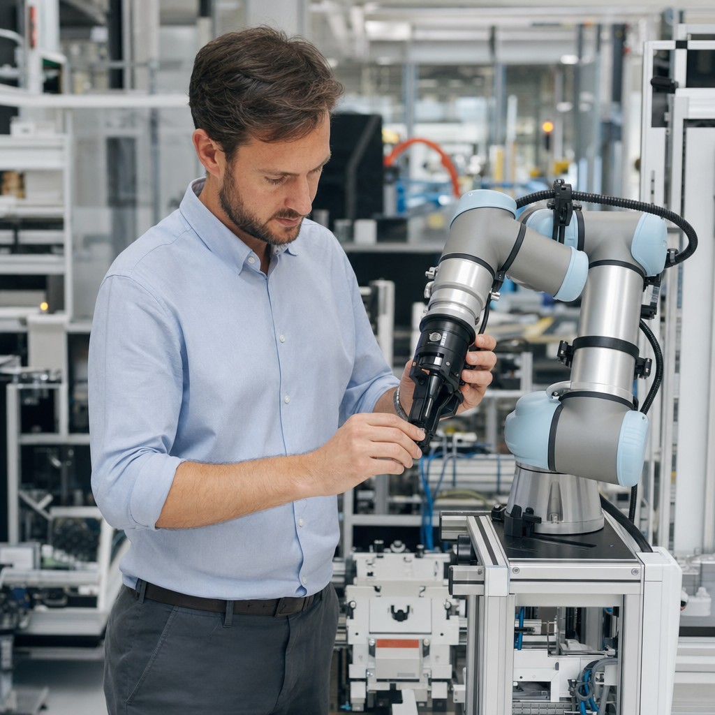 Foto till artikeln: Tre robotlanseringar på sju dagar – ny teknik kan låta operatörer utan kodvana konfigurera industrirobotar