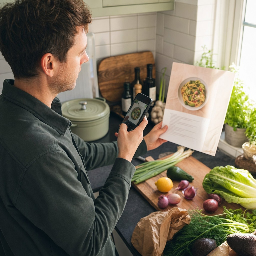 Foto till artikeln: Fotografera ett recept – och ingredienserna beställer sig själva