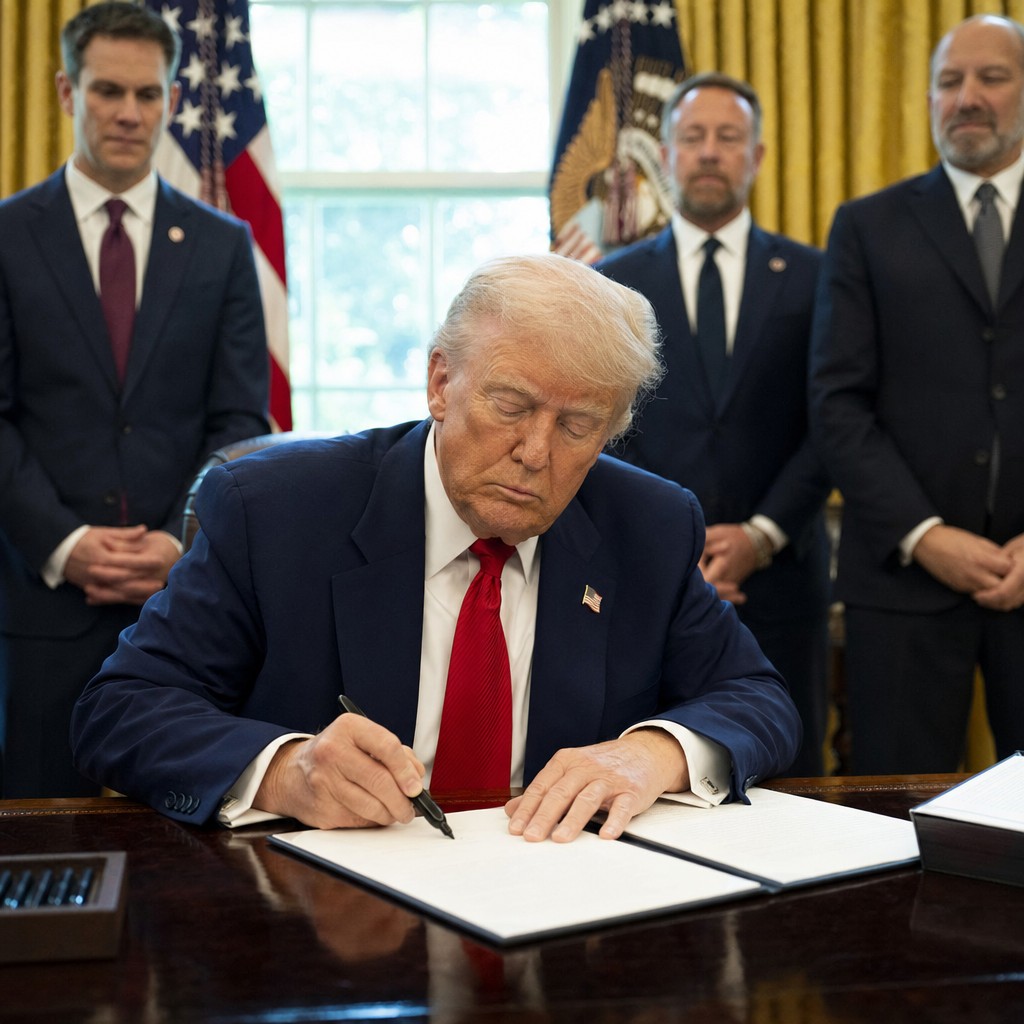 Foto till artikeln: Vem bestämmer över AI? Trumps granskningsdekret tvingar techgiganterna att stå i kö