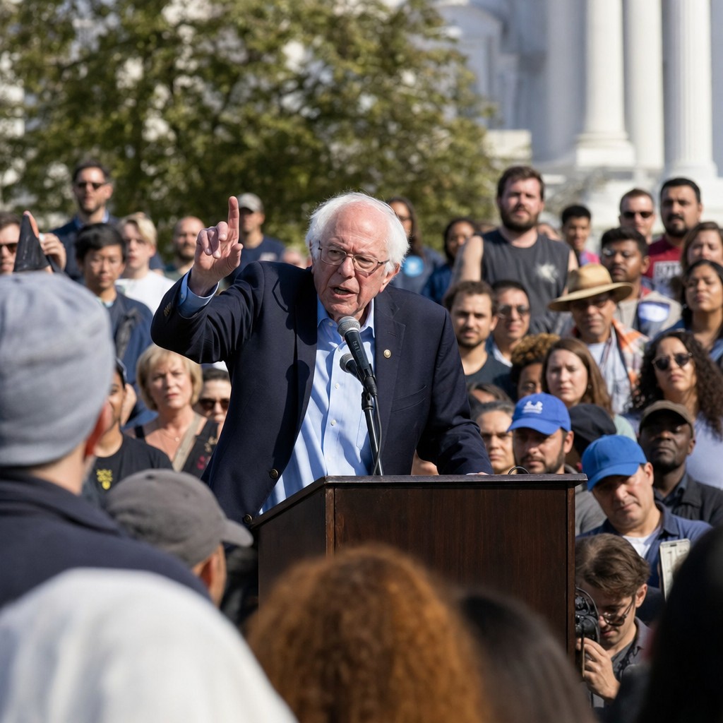 Foto till artikeln: Vem äger AI-framtiden? Sanders vill att svaret ska vara: folket