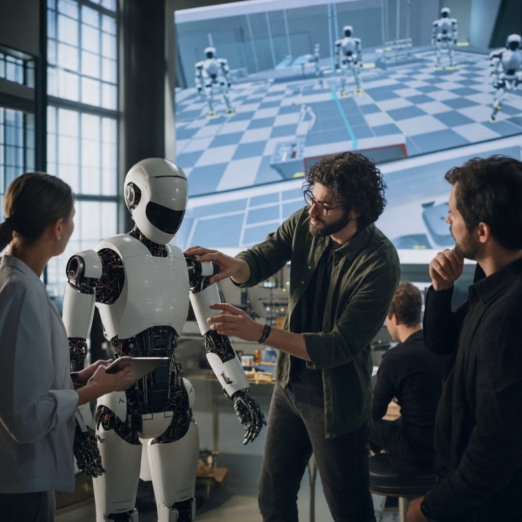 Foto till artikeln: Robotar lär sig i virtuella träningshallar – men EU-regler kan slå ut de små aktörerna