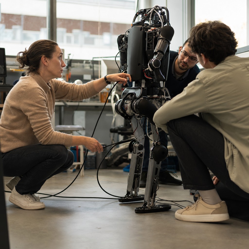 Foto till artikeln: Robotar som slutar ramla och elnät som tål stormar – AI lämnar laboratoriet