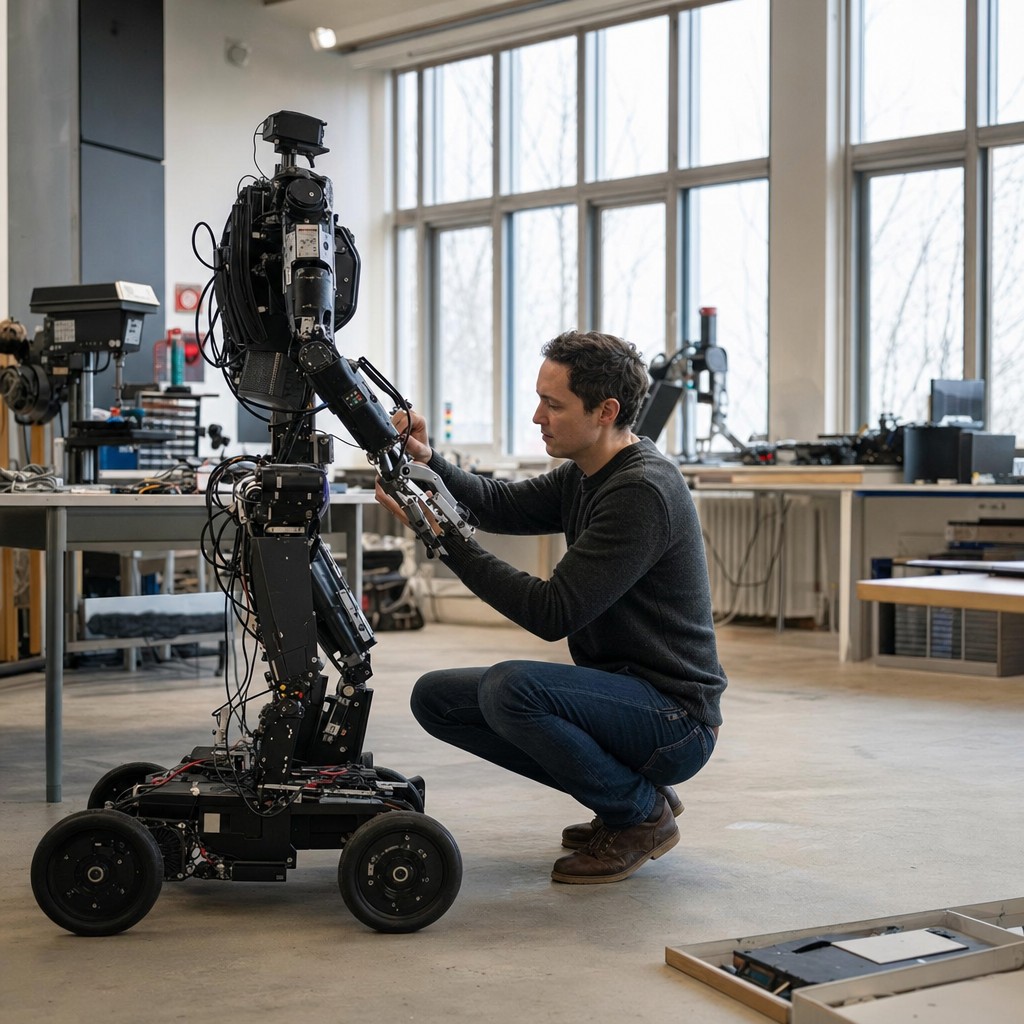 Foto till artikeln: Miljardkapital till robotar — hjul i stället för ben och bättre träningsdata ska ta branschen från scen till fabrik