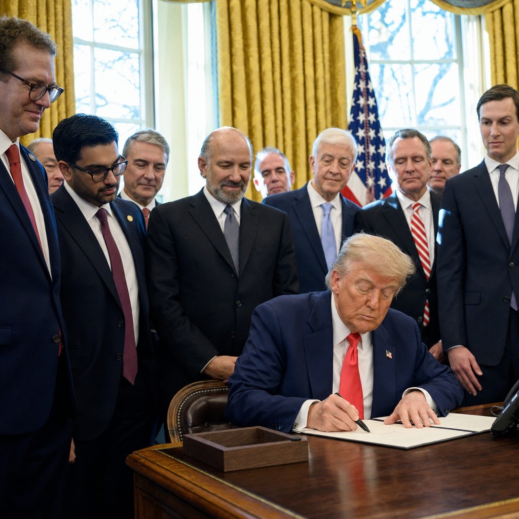 Foto till artikeln: Teknikjättarna vinner mest: Frågetecknen kring Trumps AI-miljardsatsning växer