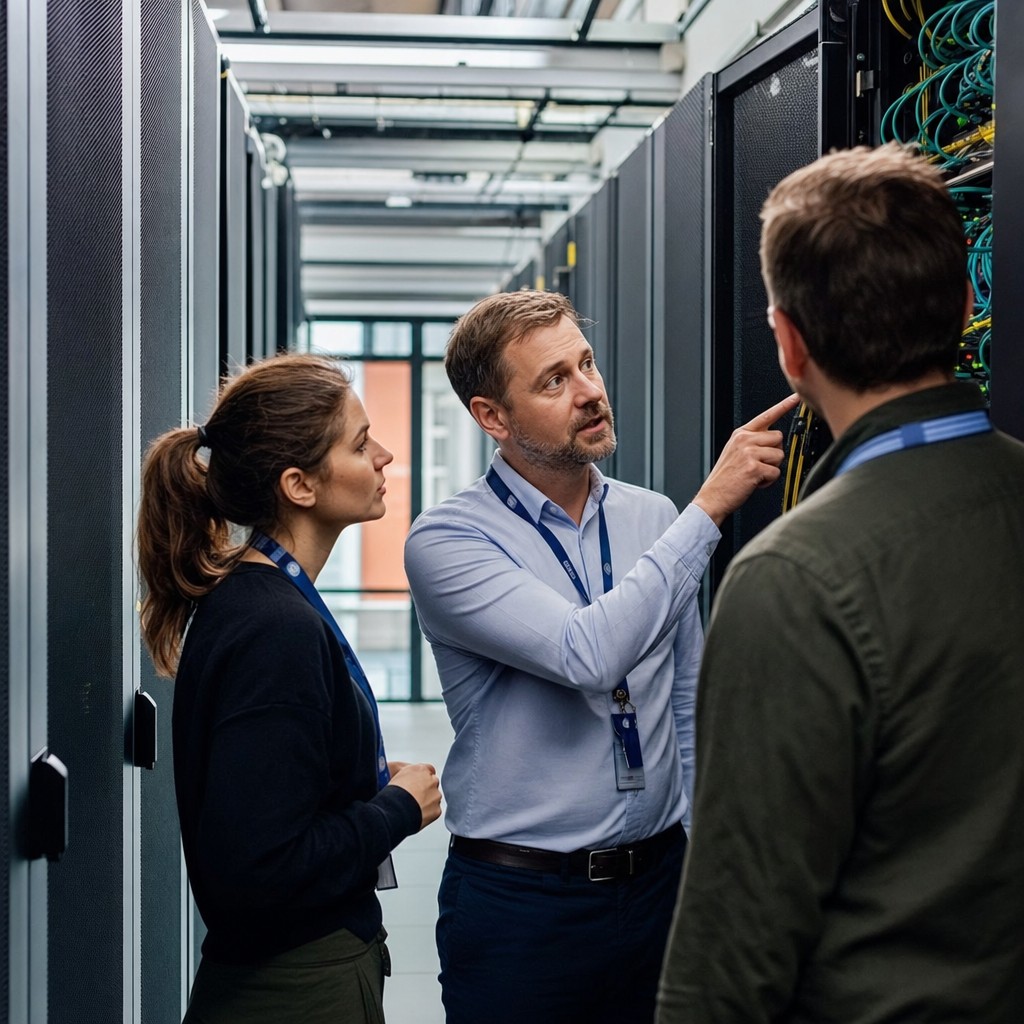 Foto till artikeln: Var femte kritisk datacenterkomponent är ett nätverkssteg från internet – nu tar AI över vakten