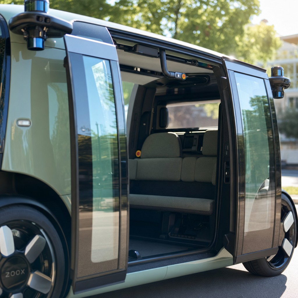 Foto till artikeln: Inga pedaler, ingen ratt – Zoox får som första bolag i USA ta betalt för helt förarlösa taxiresor
