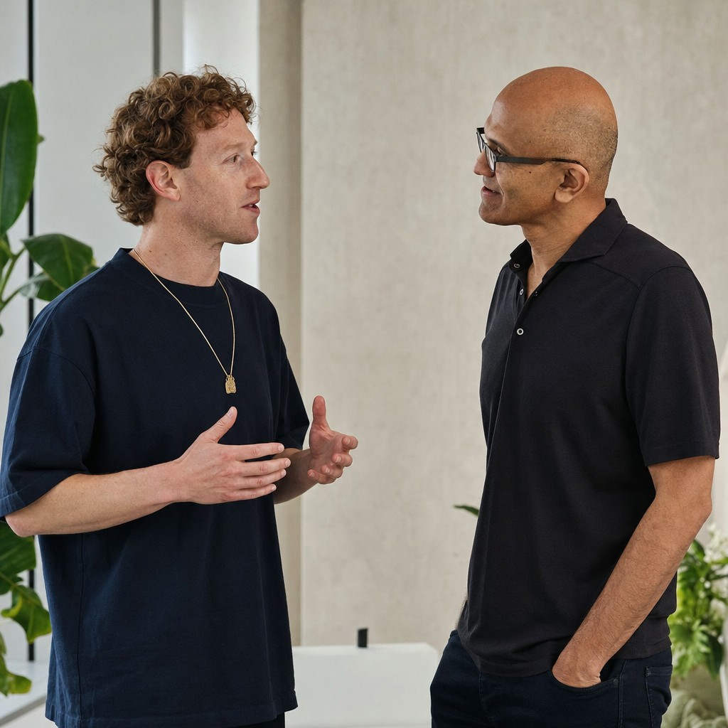 Foto till artikeln: Vem äger framtidens AI? Meta öppnar upp — Microsoft bygger egen grund
