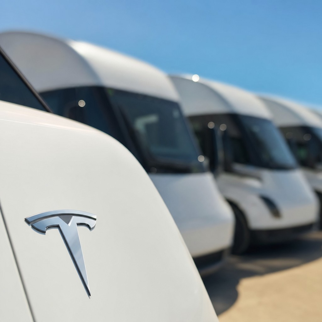 Foto till artikeln: Einride beställer 500 Tesla Semi — den enskilt största ordern i Semi-historiken