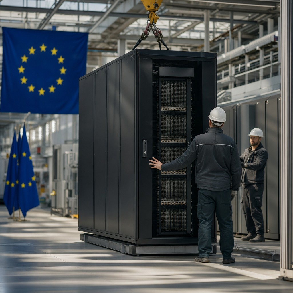 Foto till artikeln: EU beställer AI-superdator byggd av franskt statsbolag – valet av AMD utmanar Nvidias dominans