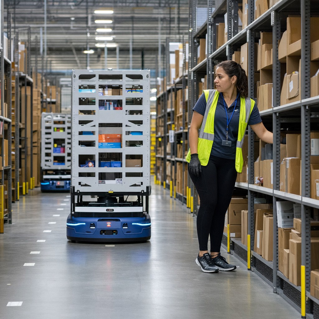Foto till artikeln: Walmart lägger 13 miljarder på helautomatiserat distributionscenter – robotarna tar över lagerarbetet